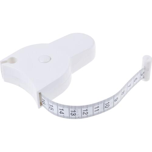 1Roll Retractable Ruler Fitness Accurate Fitness Caliper Body Waist Chest Arms Legs Measuring Tape 150cm/60 Inch