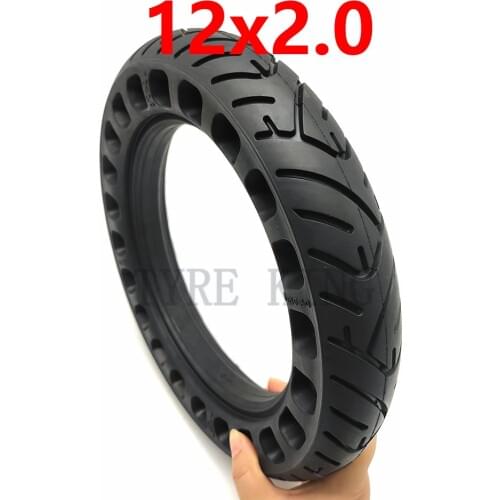 12x2.0 Solid Tire 12*2.0 Thickening Tyre 12 Inch Wheel Tyre for Gas Scooter E-bike Hoverboard Self Balancing Parts
