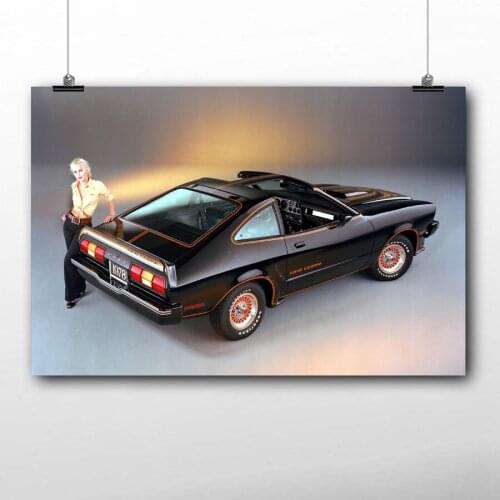 1978 Mustang King Cobra Car vintage Wall Art Poster Canvas Prints Cloth Painting for Room Decoration