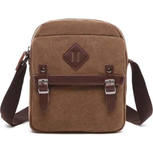 2021 Mens Fashion Small Canvas Bag Mini Shoulder Multi-Function Bag Outdoor Sports Bag Fashion Wide Shoulder Bags