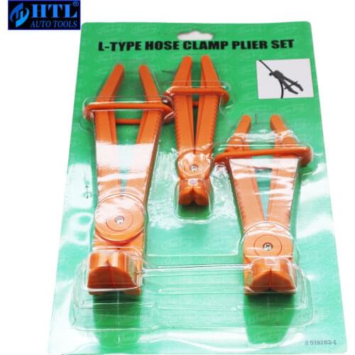 3PC Angled Hose Clamp Plier/ L-TYPE HOSE CLAMP PLIER SET Automotive hose clamp oil sealing pliers