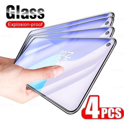 4Pcs Tempered Protector Glass For Oneplus 9 9R 8T On One Plus 8 R T Transparent Protective Clear Safety Phone Screen Cover Film