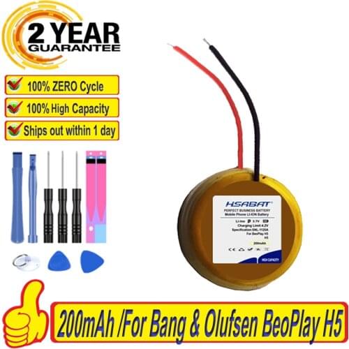 Top Brand 100% New 200mAh Battery for Bang & Olufsen BeoPlay H5 Headset Batteries + free tools