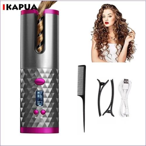 Automatic Hair Curler Rotating Curling Iron Ceramic Heating Hair Stick Cordless Magic for Curls Waves Hair Styling Tools Salon