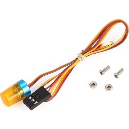 AX-511 Circular Ultra Bright LED Light Strobing-blasting Flashing Fast-slow Rotating Mode RC Police Firefighting Ambulance Car H