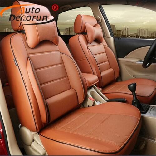 AutoDecorun Custom fit PU leather cover seats for infiniti fx35 fx37 fx45 car seat covers set accessories cushion cover supports