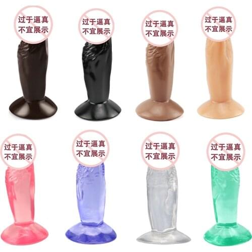 Simulation Penis Mini Dildos Sex Shop Erotic Bullet Cock Penis Adults Toys Not Vibrator Anal Butt Plug Toys For Woman Sex Shop