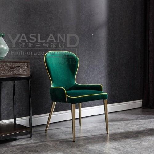 Customized American Country New Soft Bag Solid Wood Dining Chair French Fashion Simple Fabric High Back Chair Hotel Coffee Speci