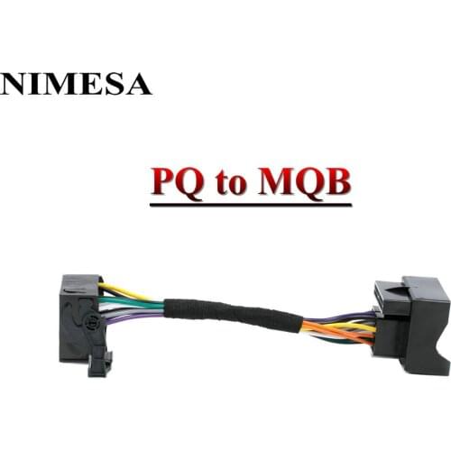 NIMESA RCD360 RCD410 PRO Conversion cable ISO Upgrade Radio Adapter to MQB for VW Tiguan Golf 5 6 CC Polo Jetta MK5 MK6 Passat