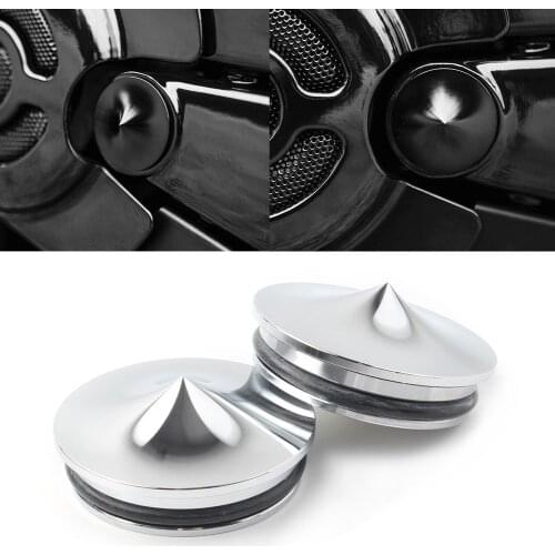 2Pcs Motorbike Swingarm Pivot Cover Kit Satin For 2006-2017 Harley Davidson All V-Rod Aluminum Chrome