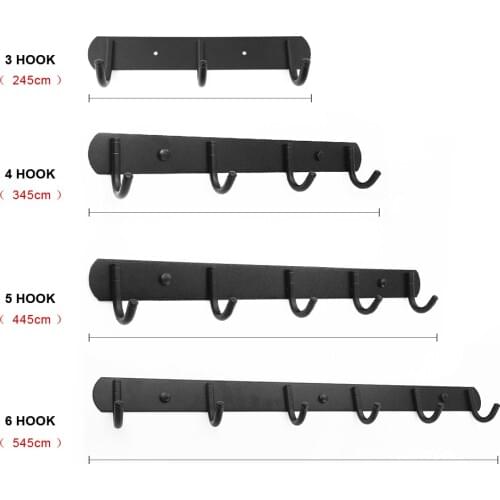 Black new high quality low price robe hook EU style stainless steel wall hook bathroom hanger for bedroom bathroom balcony etc
