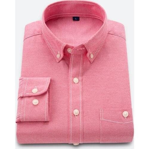 Mens clothing Long sleeve man shirts vintage clothes White shirt Korean clothing mens fashion Beach Oxford black shirt Top