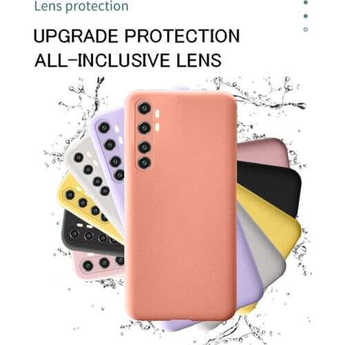 Liquid Silicone Soft Case For Xiaomi Mi 10 9T Pro A2 A3 Lite Redmi Note 9 9s 8T 8 Pro 8A 7A Phone Cover with Hand Strap Lanyard