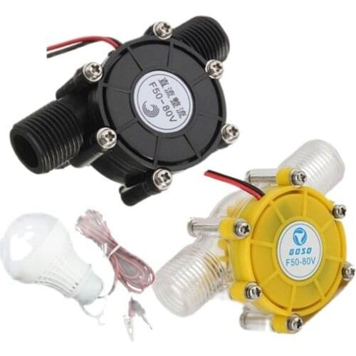 Outdoor test of small portable 220 V high power hydraulic turbine generator