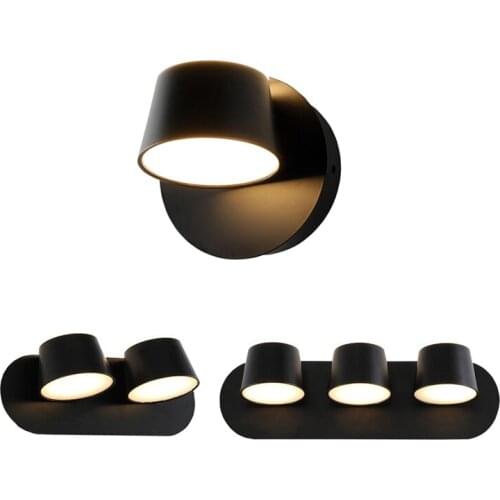 Free Rotatable Wall Lamp 8W 16W 24W Bedside Night Lights Living Room Hotel Aisle Surface Mounted LED Luminaire