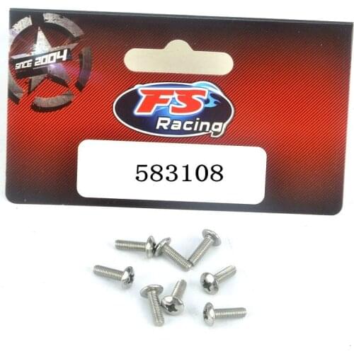 NO.: 583108 Screws M3*10 1/10 FS RC Racing Car Scale Spare Parts Accessories