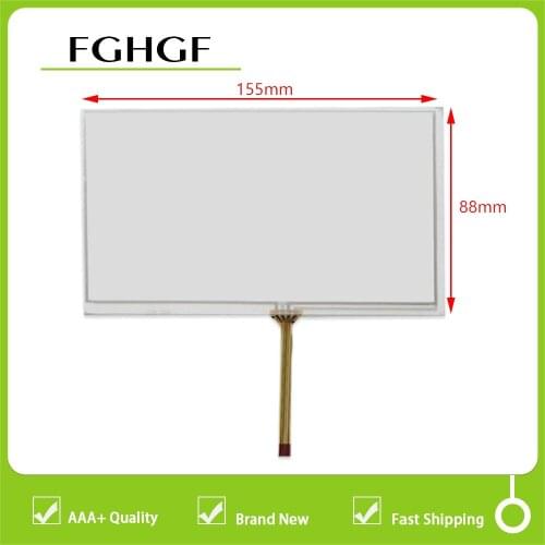 New 6.2 inch 4 wire 155X88MM 155MMX88MM Touch Screen Panel Digitizer Glass Sensor Replacement For YLT-643-1