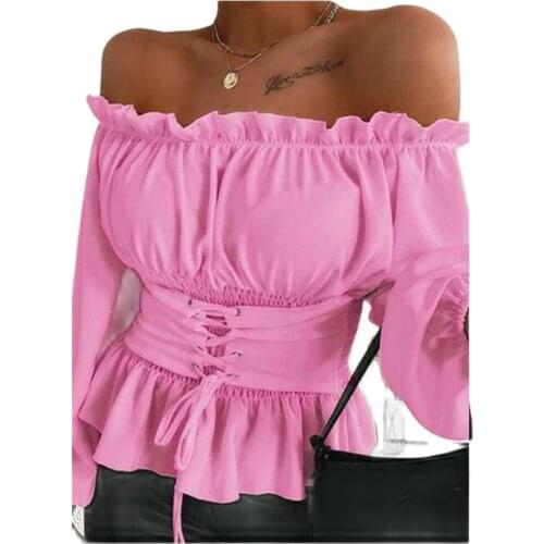 ORIENTDRIM Collar Blouses