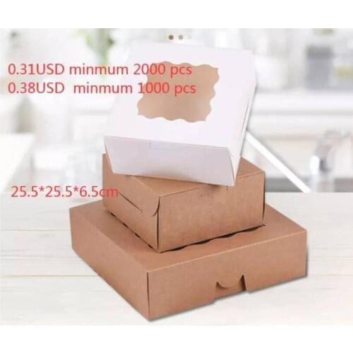 Birthday gift cake box kraft paper box 350g 2000 pcs