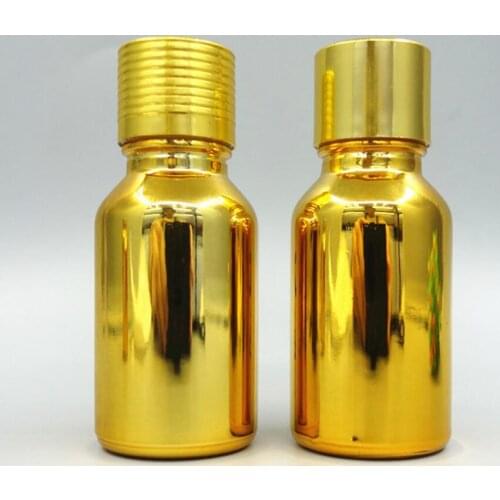 100pcs/lot 15ml Empty Golden bottles capsule bottle wholesale import of high-grade points bottling