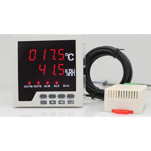 Free shipping temperature and humidity controller with temp and humidity sensor 96*96MM jumbo size