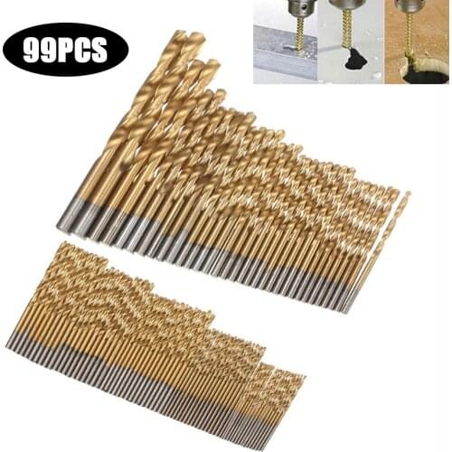 99pcs Set 1.5MM-10MM Cobalt High Speed Steel Twist Drill Hole Stainless Steel Tool Set The Whole Ground Metal Reamer Tools