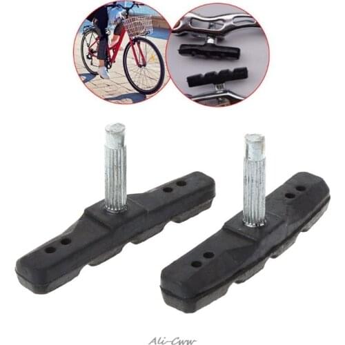 2pcs Brake Pads Silent Rubber V Brake System Bike Parts Bicycle Cycling Safety Blocks MTB Mountain Bike Accessories