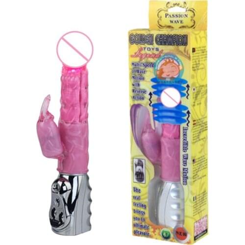 Rabbit Thrusting Vibrator G Spot Clitoris Stimulator Female Masturbation Dildo Sex Toy
