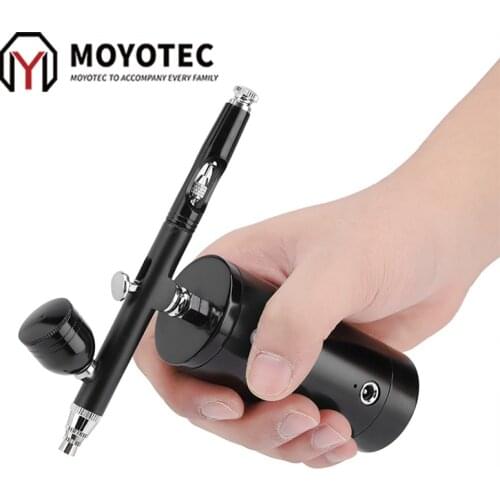 MOYOTEC Mini Air Compressor Kit Air-Brush Paint Spray Gun Airbrush For Nail Art Tattoo Craft Cake Nano Fog Mist Sprayer
