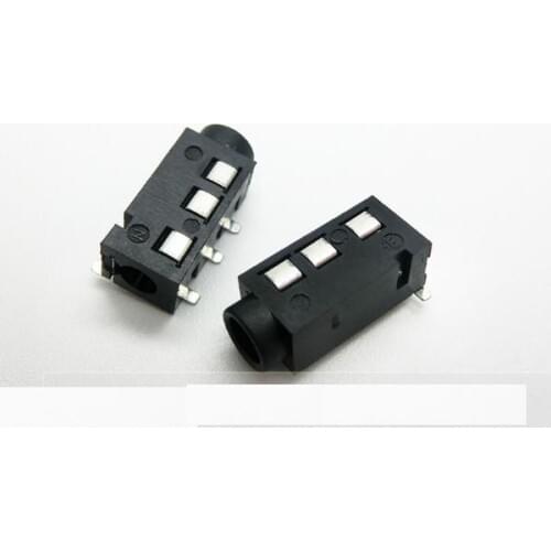 10PCS/Lot 3.5MM headphone jack audio jack PJ-320D 4 pin SMD MP3 Accessories PJ320D