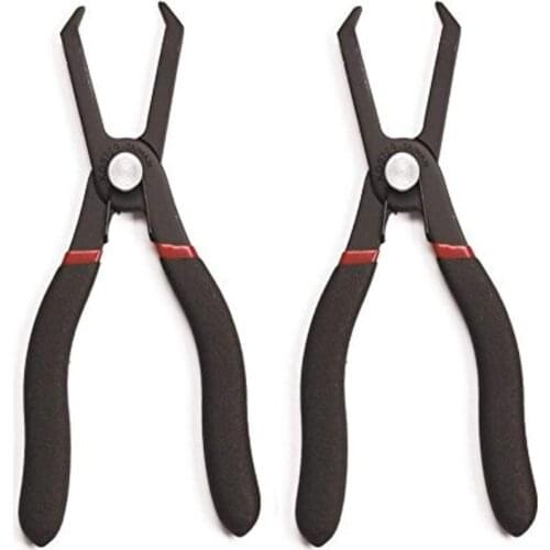 2 Pieces 30 Degree Push Pin Removal Pliers Easily Remove Plastic Push Pins Plastic Anchors for Homes Warehouses M17E
