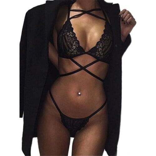 2 pc Black Women Intimates Vest Ladies Underwear Bralette Plus Size Brassiere Lace BraSet Top Seamless Bra Sexy Lace A B C CUP