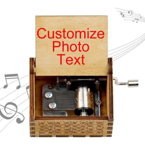 50 Different Musical Melodies Color Printing Music Box Custom Color Photo Text Music Box Leave Message