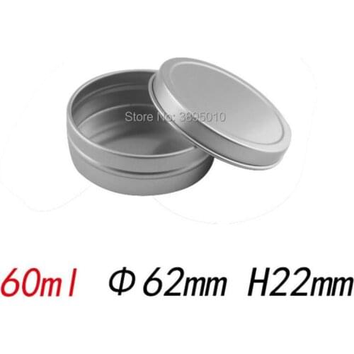 60g aluminum jar, metal jar for cream powder gel use, cosmetic bottles, 60ml aluminum container F1046