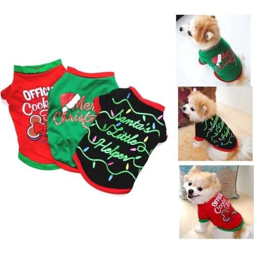 9Types Pet Dog Clothes Santa Costume Cute Cartoon Clothes Decorations Small Big Dog Cloth Costume Dress Xmas Gift For Cat Dogs