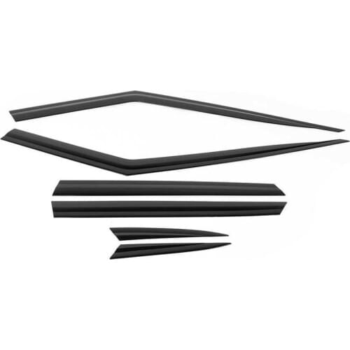 6pcs Black Window Visor Vent Sun Rain Shade Deflector Fits for Land Rover Range Velar 2018-ON car auto accessories