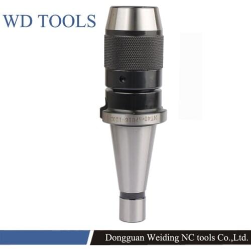 1PCS NT40 APU13/APU16 milling machine APU Tool Holder Self Tightening Drill Chuck For Machine Drilling Lathe