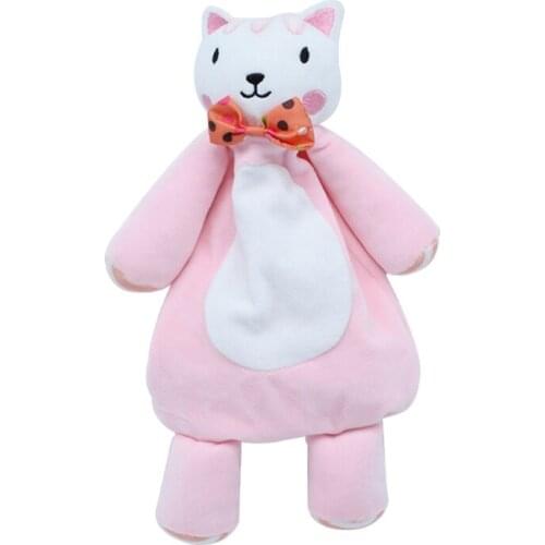 Baby Soother Appease Towel Cute Animal Doll Teether Soother Bib Saliva Towel Toy