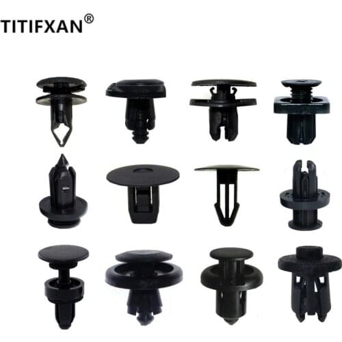 For Honda Capa CR-V CR-Z FR-V Car Bumper Fender Wheel Arch Door Panel Trim Roof Cover Trunk Strip Snap Rivet Fastener Clips Kit