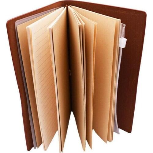 4 Types Imitation Leather Diary Notebook Handwriting Ledger Travel Book Record Notepad Hand Notebook Exquisite U4E6