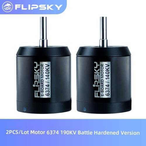 2PCS/Lot Motor 6374 190KV140KV Battle Hardened Version Flipsky Latest SK8/Scooter DIY Motor with Hall Sensor