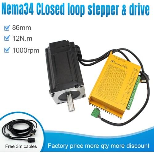 Lichuan 2 phase Stepper Motor Driver 12nm LC86H2160+LCDA86H Closed-loop stepper motor and driver cnc kit 4 axis nema 34