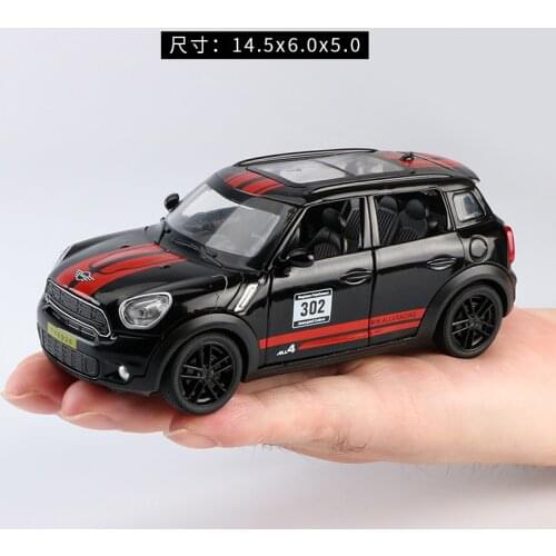 Electronic Car Models Die-cast Alloy Simulation Auto Mobile Vehicle gld3 toys for Children 1:32 Mini Countryman Sports Car