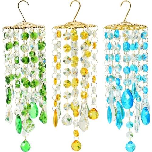 Chandelier Wind Chime Crystal Colorful Rainbow Maker Home Decor