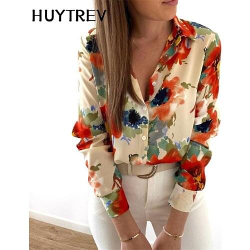 Huytrev Long Blouses
