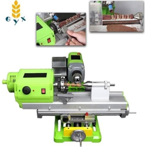 Small woodworking mini lathe bench drilling stainless steel ball machine household high-precision metal processing lathe