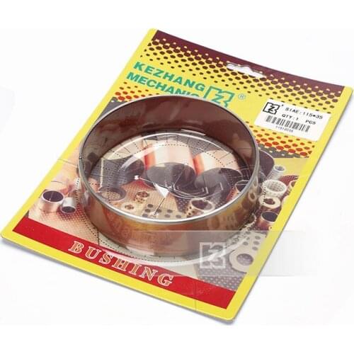 Free shipping for excavator hydraulic cylinder cup Bush E200 large and medium arm oil seal sleeve oil free bearing 115 X35