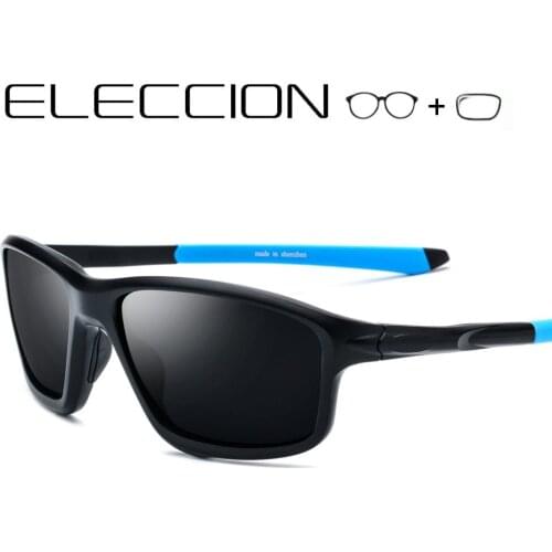 Myopia Hyperopia Polarized Vision Glasses Men Sporty Style Square Full Frame Optical Male Prescription Sunglasses With Diopter