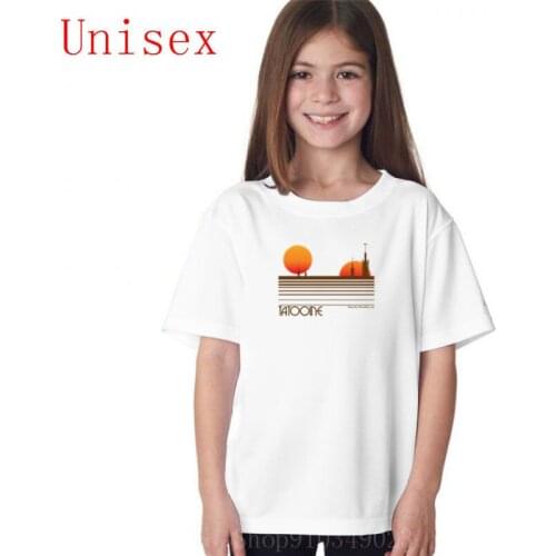 Visit Tatooine 2 girls tops kids clothes tops for girls kids summer clothes comfortable high quality summer clothes fashionable