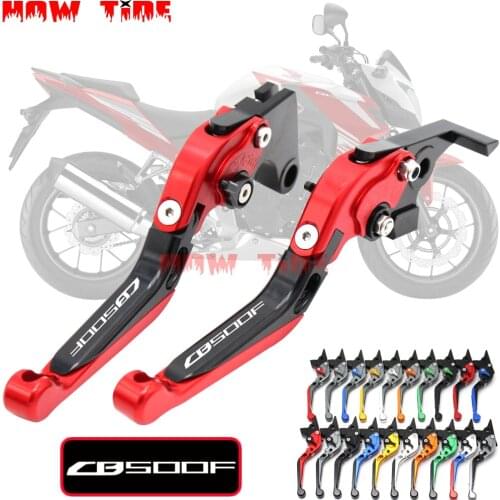 !With Logo CNC Motorcycle Foldable Extending Brake Clutch Levers For Honda CB500F CB500 F CB 500 F 2013-2018 2014 2015 2016 2017